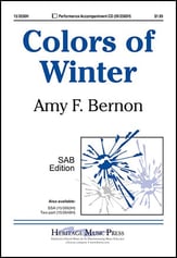 Colors of Winter SAB choral sheet music cover